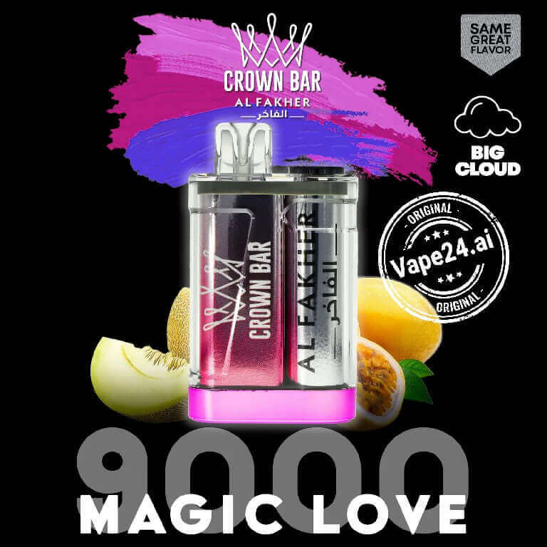 Buy Al Fakher Crown Bar 9000 Puffs Disposable Vape in UAE Flavor-: Magic Move