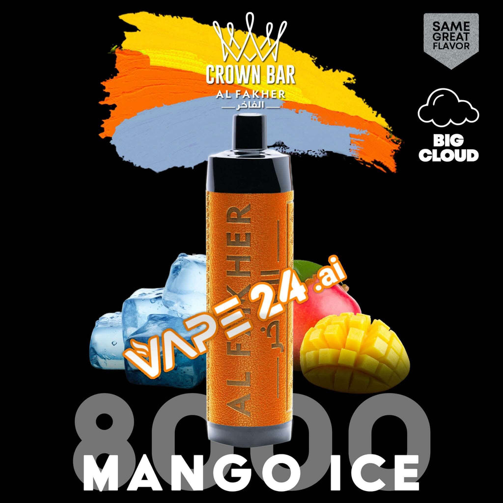 Al Fakher 8000 Puffs Disposable Vape - Buy in DubaiFlavors-: Mango Ice