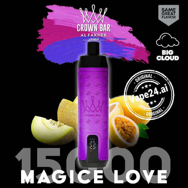 Al Fakher Crown Bar 15000 Disposable Vape in DubaiFLAVOR-: Magic Love