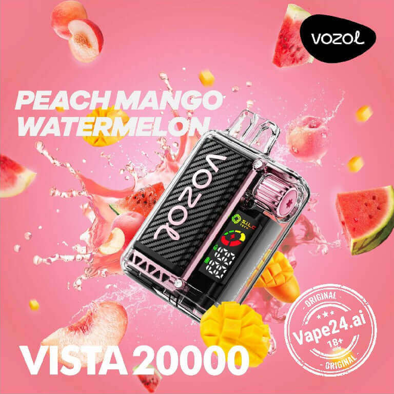 Vozol Vista 20000 Puffs Vape – Dubai, UAEFlavors ::: Peach Mango Watermelon