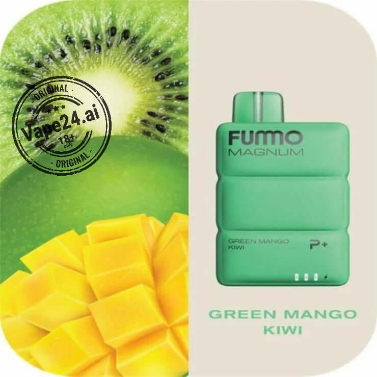 Buy Fummo Magnum 8000 Puffs Disposable Vape in Dubai Flavors: Green Mango Kiwi