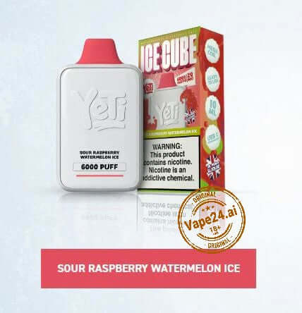 Yeti Ice Cube 6000 Puffs Disposable Vape - Buy in UAEFLAVOR ::: Sour Raspberry Watermelon Ice