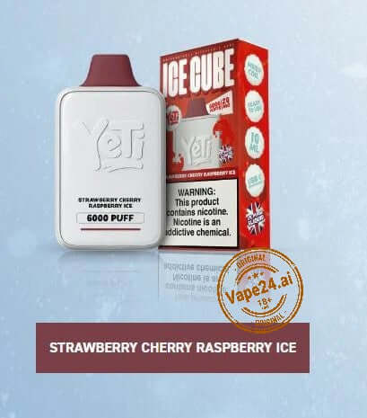 Yeti Ice Cube 6000 Puffs Disposable Vape - Buy in UAEFLAVOR ::: Strawberry Cherry Raspberry Ice