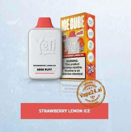 Yeti Ice Cube 6000 Puffs Disposable Vape - Buy in UAEFLAVOR ::: Strawberry Lemon Ice