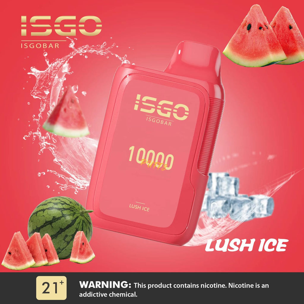 ISGO Bar 10000 Puffs Disposables Vape 5%Flavors-: Blue Razz