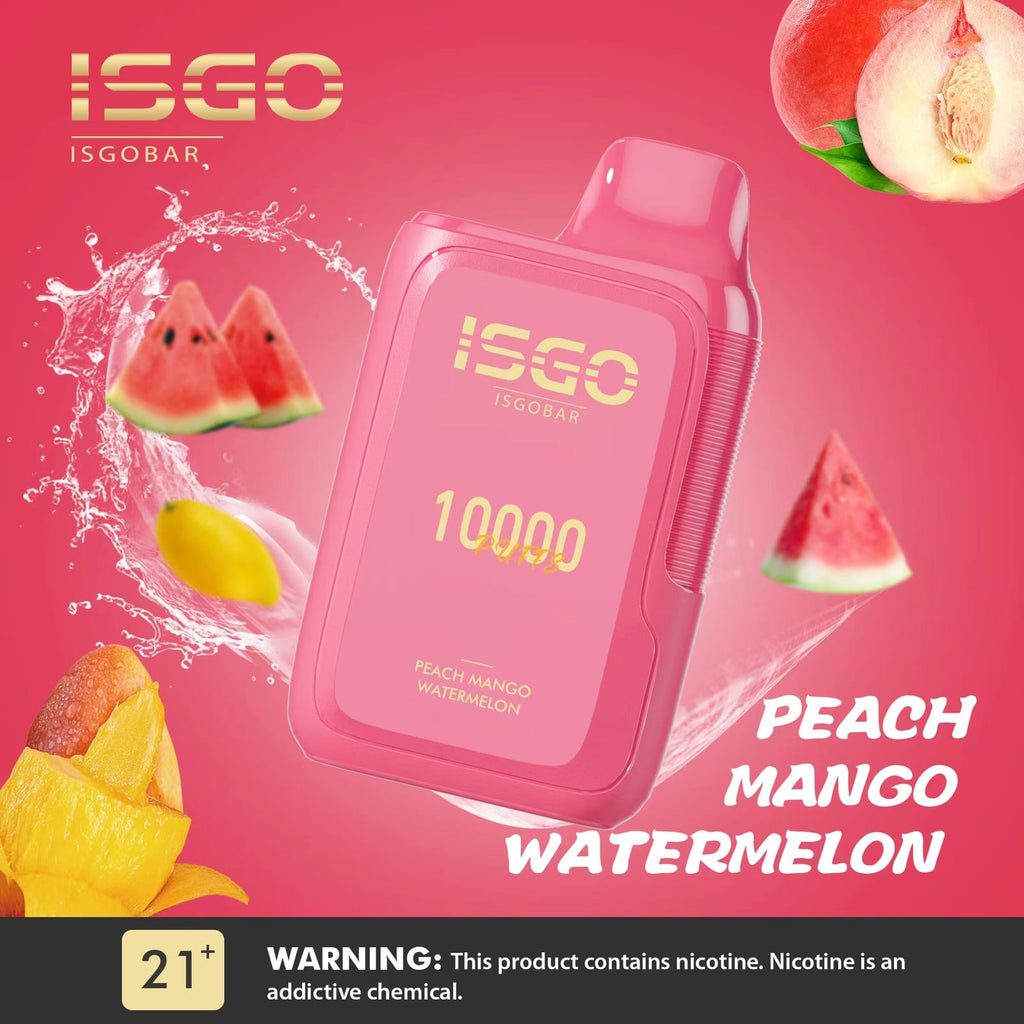 ISGO Bar 10000 Puffs Disposables Vape 5%Flavors-: Blue Razz