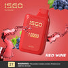 ISGO Bar 10000 Puffs Disposables Vape 5%Flavors-: Blue Razz