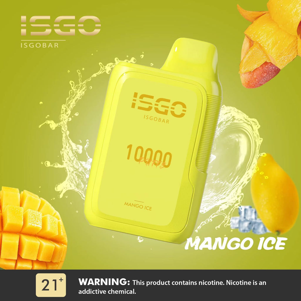 ISGO Bar 10000 Puffs Disposables Vape 5%Flavors-: Blue Razz