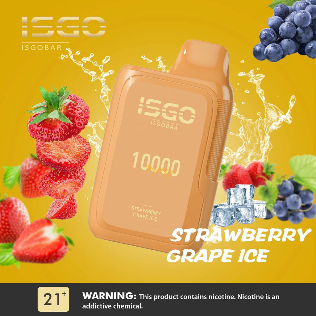ISGO Bar 10000 Puffs Disposables Vape 5%Flavors-: Blue Razz