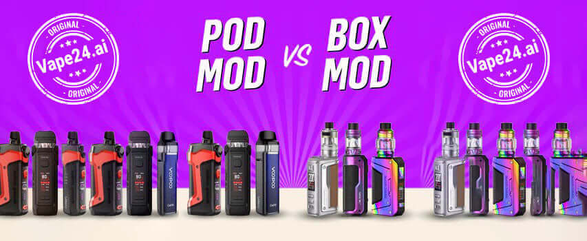 Box vs. Pod Mods: Ultimate Vape Guide vape24.ai Box vs. Pod Mods: Ultimate Vape Guide vape24.ai