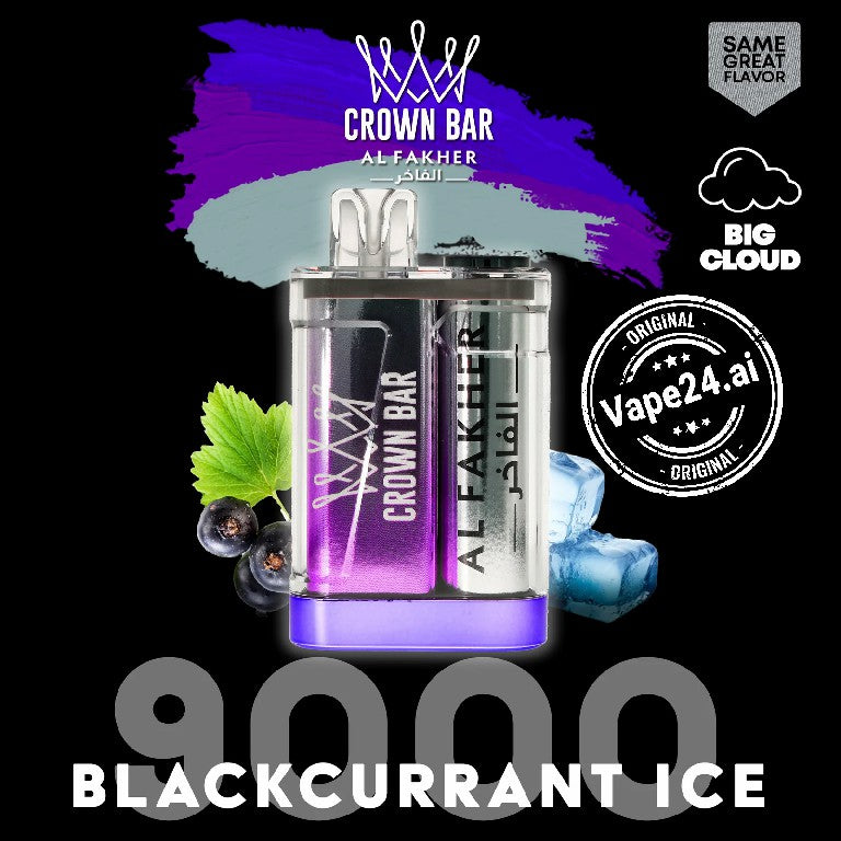 Buy Al Fakher Crown Bar 9000 Puffs Crystal Disposable Vape in UAE