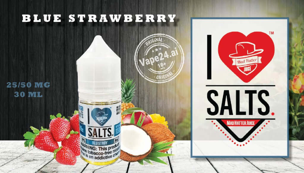 I Love Salt Vape E-Liquid 25MG & 50MG - All Flavors in Dubai Flavors ::: Blue Strawberry