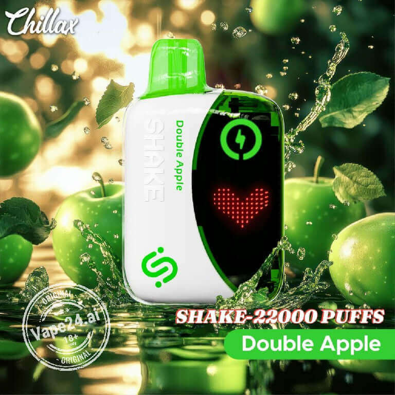 Chillax Shake 25000 Puffs Disposable Vape-Best Price in DubaiFLAVOR ::: Double Apple