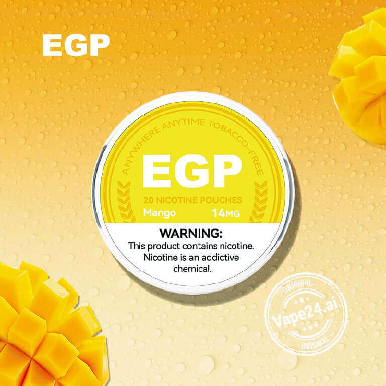 Buy EGP Nicotine Pouches in Dubai - Best Price 2024 Flavors- : Mango 14MG