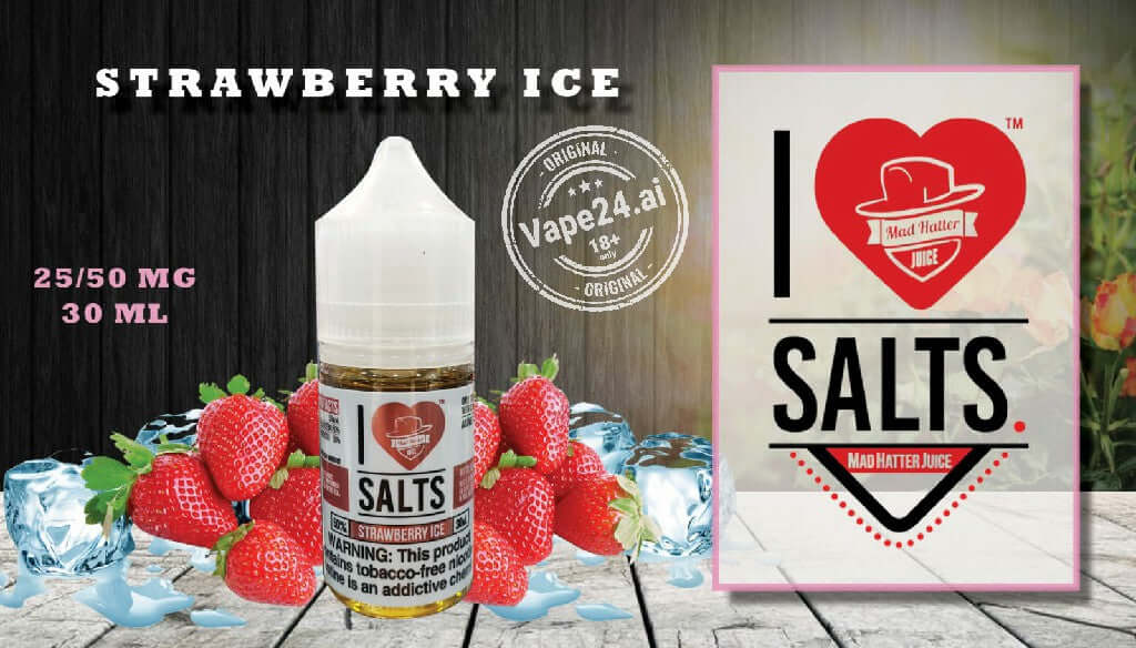 I Love Salt Vape E-Liquid 25MG & 50MG - All Flavors in Dubai Flavors ::: Strawberry Ice