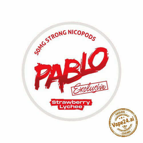 PABLO Nicotine Pouches/Snus in DubaiFlavors ::: Strawberry Lychee – 50mg