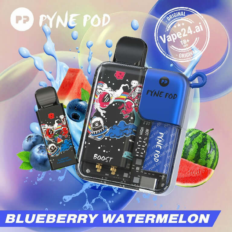 Pyne Pod 8000 Puffs Disposable Vape | Replaceable Pod | 50mgFLAVOR ::: Blueberry Watermelon