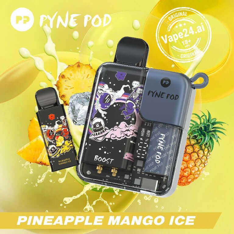 Pyne Pod 8000 Puffs Disposable Vape | Replaceable Pod | 50mgFLAVOR ::: Pineapple Mango Ice