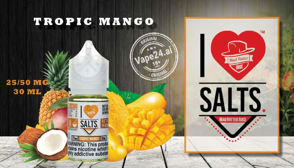 I Love Salt Vape E-Liquid 25MG & 50MG - All Flavors in Dubai Flavors ::: Tropical Mango