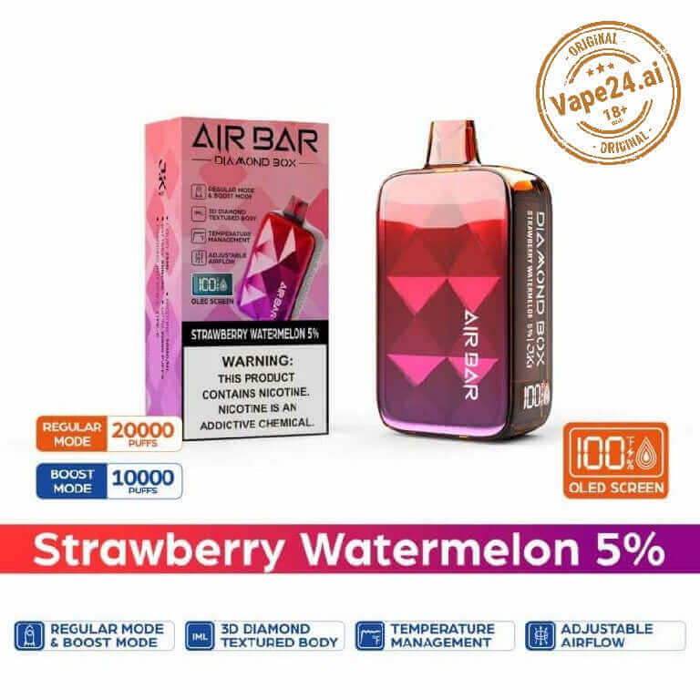 Air Bar Diamond Box 20000 Puffs - Best Vape in DubaiFlavors ::: Strawberry Watermelon