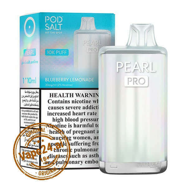 Pod Salt Pearl Pro 10K Puffs – Best Disposable Vape in DubaiFlavors ::: Blueberry Lemonade