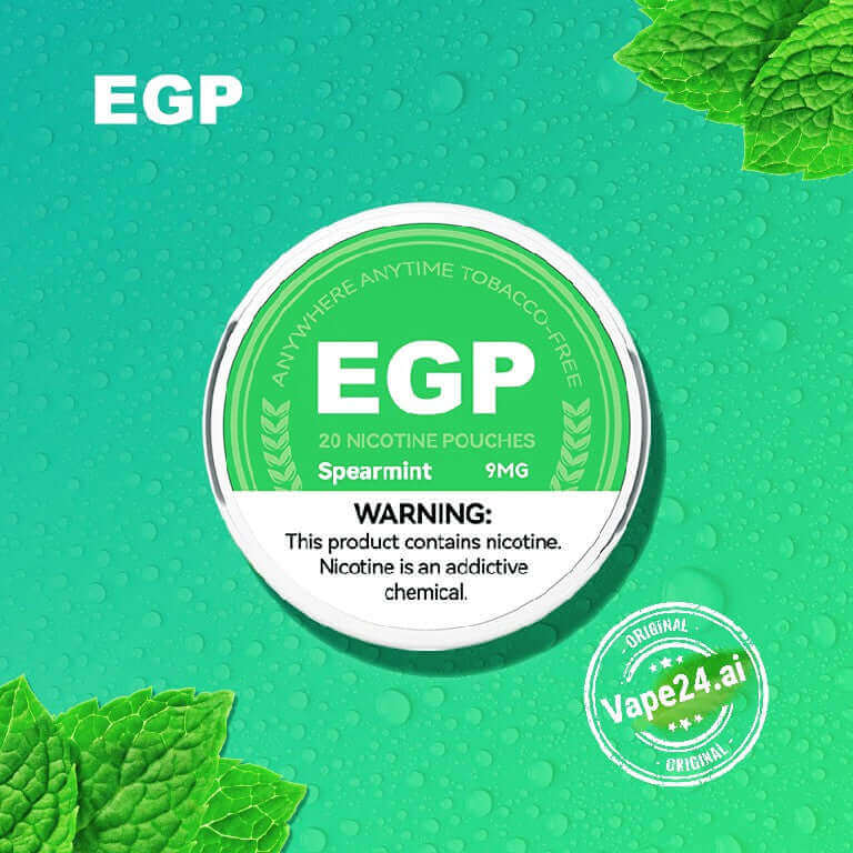 Buy EGP Nicotine Pouches in Dubai - Best Price 2024 Flavors- : Spearmint 9MG