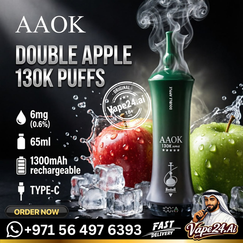 AAOK 130K Puffs Disposable Vape Double Apple