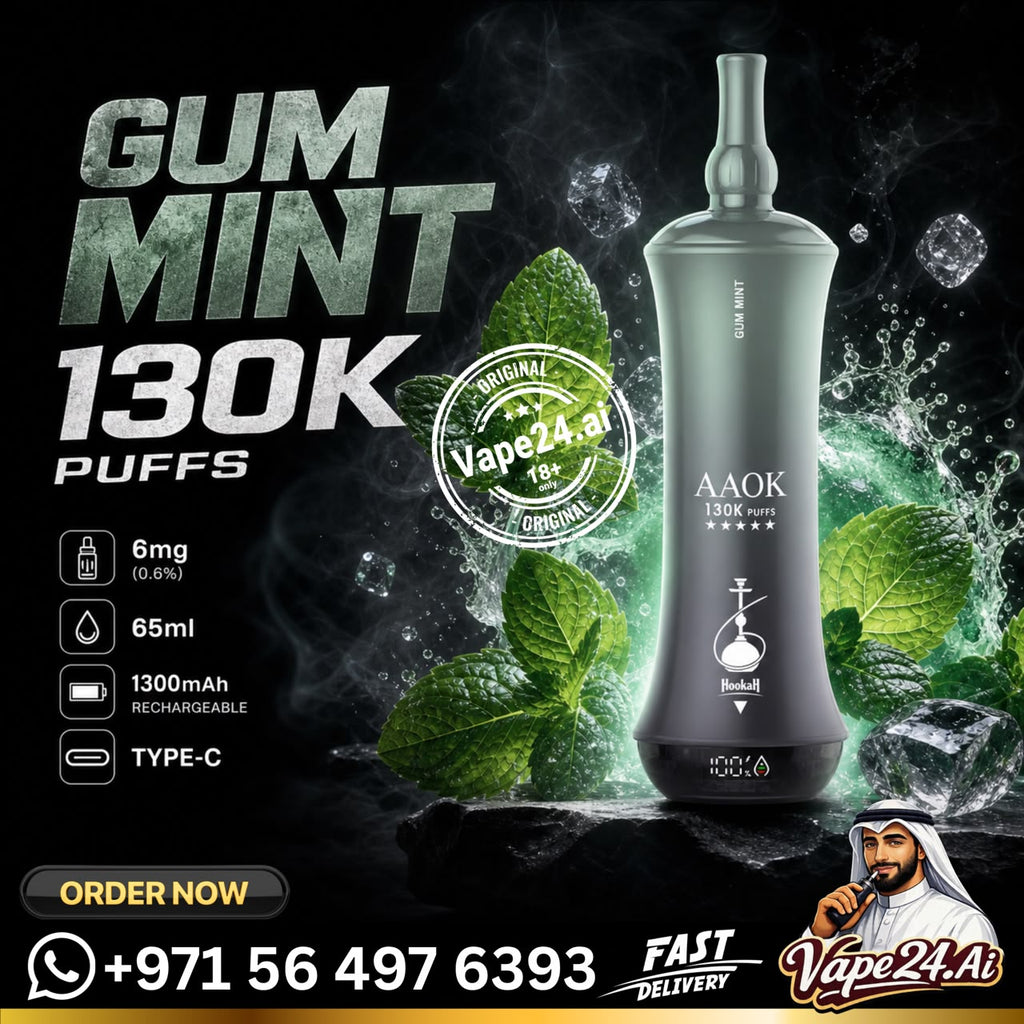 AAOK 130K Puffs Disposable Vape Gum Mint