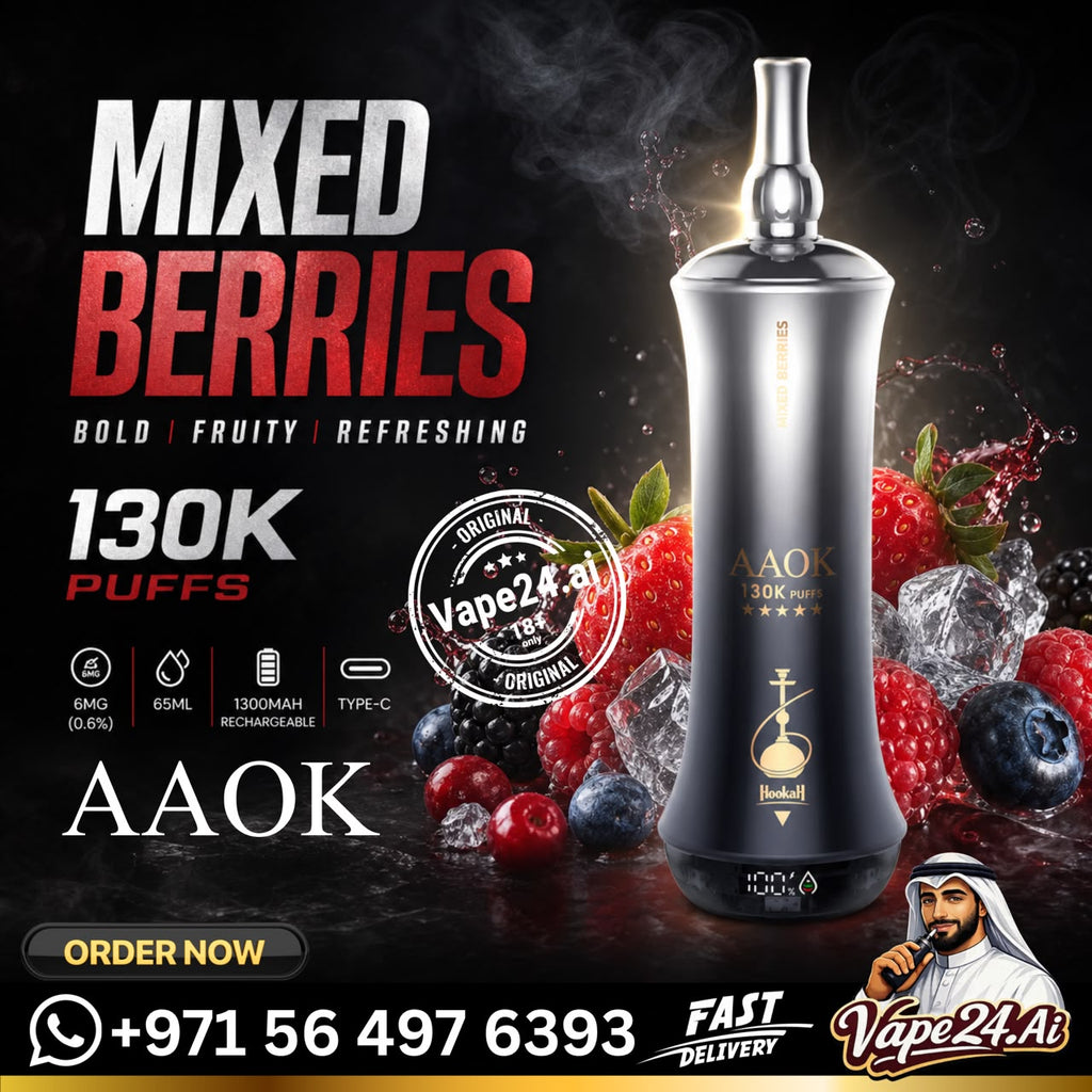 AAOK 130K Puffs Disposable Vape Mixed Berries