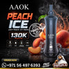 AAOK 130K Puffs Disposable Vape Peach Ice