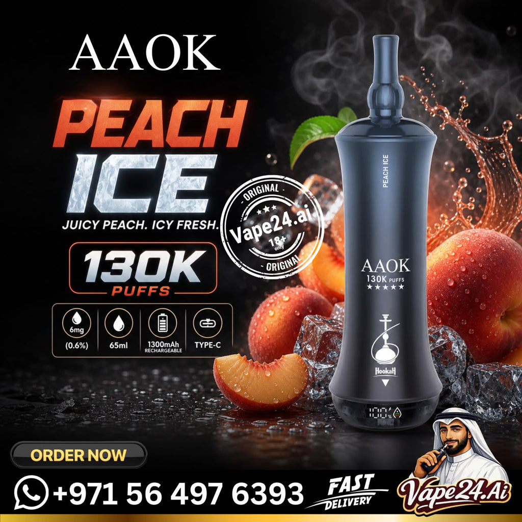 AAOK 130K Puffs Disposable Vape Peach Ice