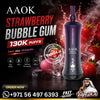 AAOK 130K Puffs Disposable Vape Strawberry Bubble Gum