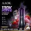 AAOK 130K Puffs Disposable Vape Strawberry Ice Cream