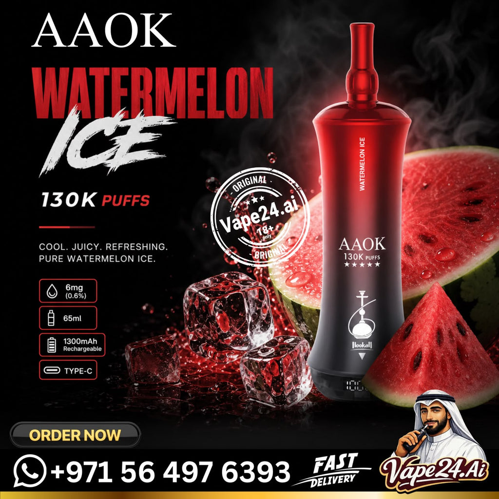 AAOK 130K Puffs Disposable Vape Watermelon Ice