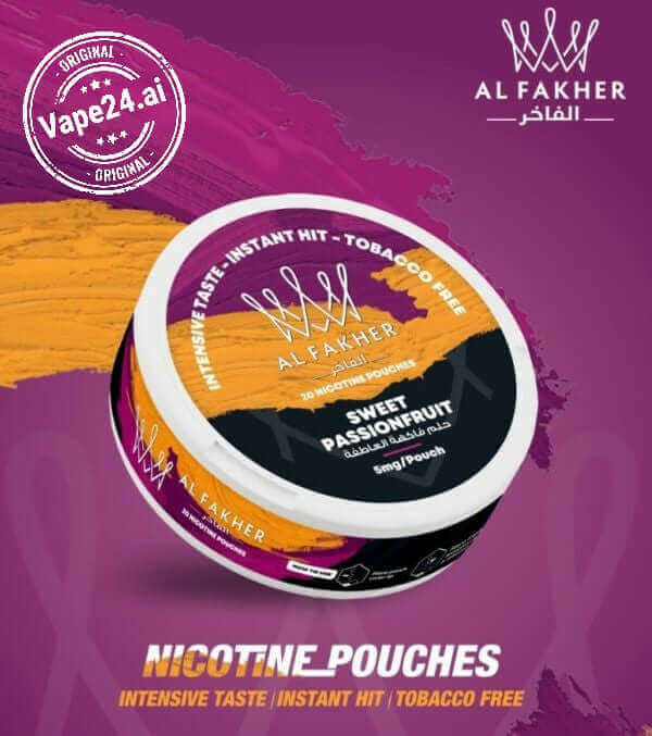 Al Fakher Nicotine Pouches - Best Price in Dubai, UAE Flavors-: Sweet Passion Fruit