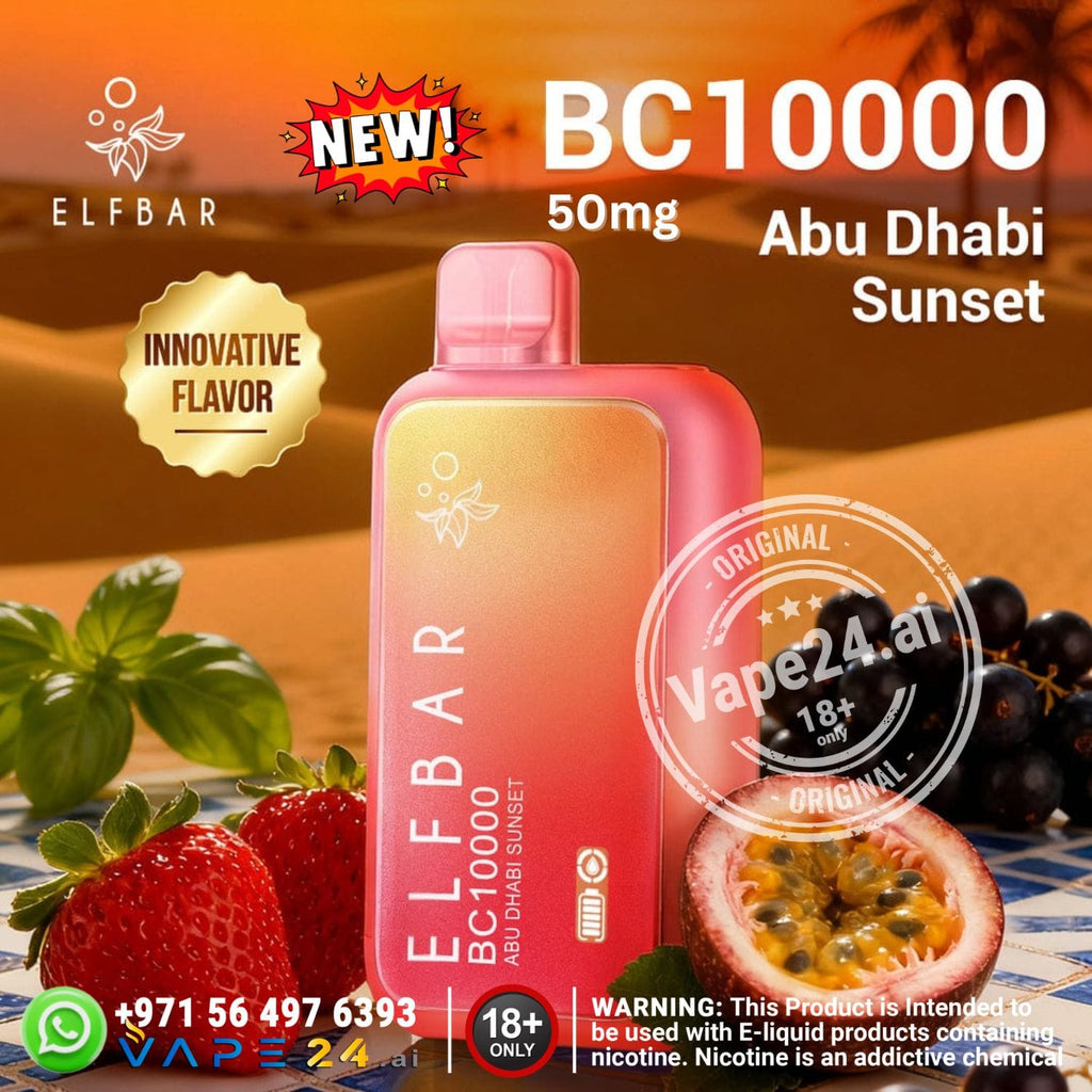 New Elfbar BC 10000 Puffs Disposable Vape 5% in Dubai