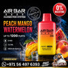 Air Bar Nano Zero Nicotine 1200 Puffs Disposable Vape  Peach Mango Watermelon