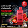 Air Bar Nano Zero Nicotine 1200 Puffs Disposable Vape  Strawberry Watermelon