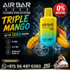 Air Bar Nano Zero Nicotine 1200 Puffs Disposable Vape  Triple Mango