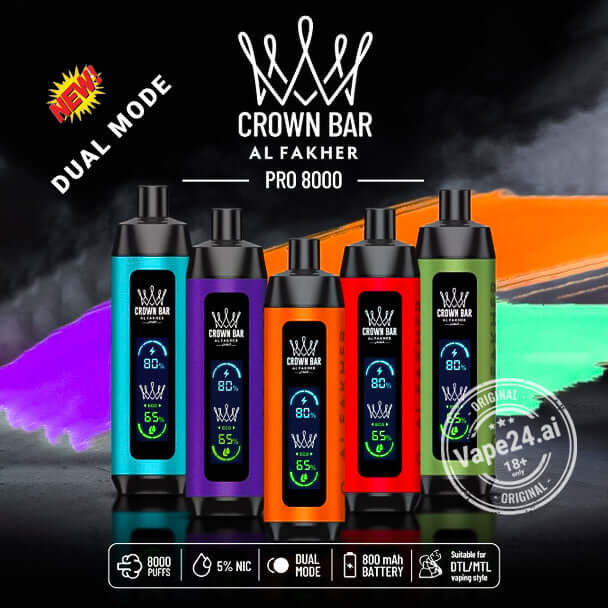 Al Fahker Pro Crown Bar 8000 Puffs dual mode