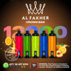 Al Fakher Crown Bar 12000 Puffs DLT Vape in Dubai, UAEFlavors ::: Blackcurrant Mint