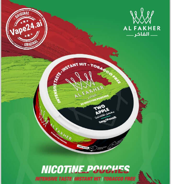 Al Fakher Nicotine Pouches - Best Price in Dubai, UAE Flavors-: Two Apple