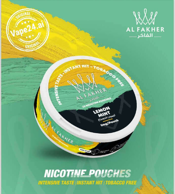 Al Fakher Nicotine Pouches - Best Price in Dubai, UAE Flavors-: Lemon Mint