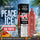 Promotional product graphic for Crown Bar Al Fakher Peace Ice Crystal V2 disposable vape. The image shows the black retail box, a metallic peach-pink vape device, large 'PEACE ICE' text, 'CRYSTAL V2 12K PUFFS' callouts, tropical ice and peach imagery, and store branding at the bottom.