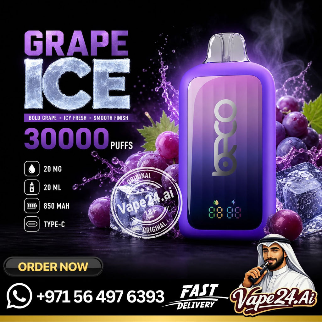 BECO POP 30K Puffs Rechargeable Disposable Vape Grape Ice