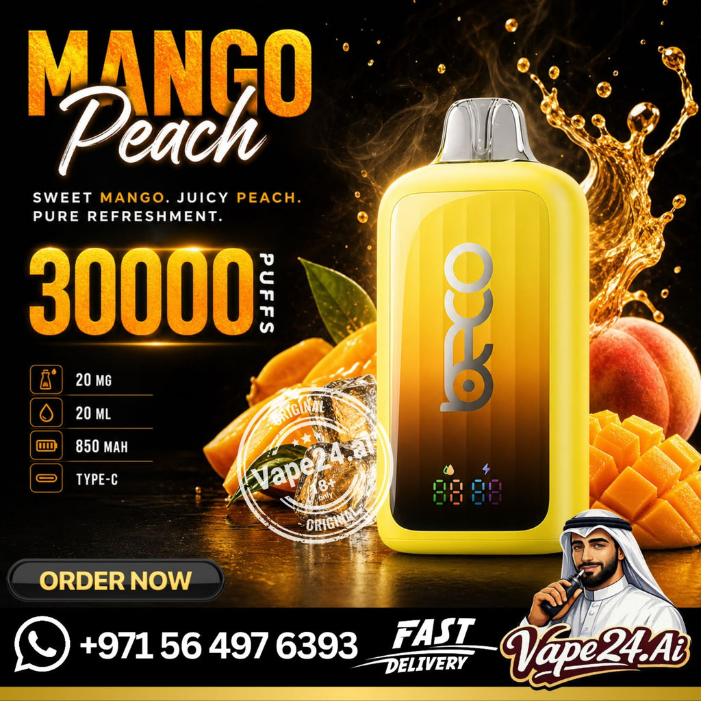 BECO POP 30K Puffs Rechargeable Disposable Vape Mango Peach