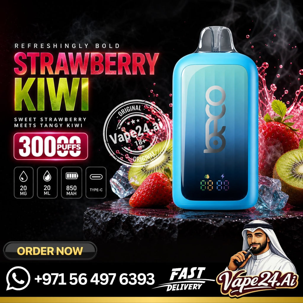 BECO POP 30K Puffs Rechargeable Disposable Vape Strawberry Kiwi