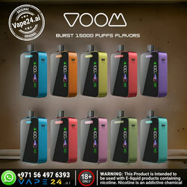 VOOM BURST 15000 Puffs Disposable Vape – Best in Dubai Flavors: Blueberry
