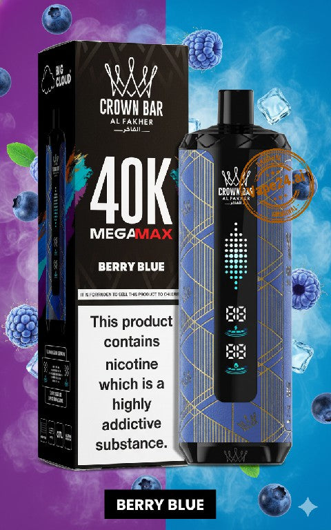 Al Fakher Crown Bar Mega Max 40k Puffs DTL Disposable Vape in Dubai