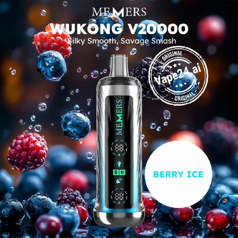 MEMERS Wukong V20K Shisha Vape – 20,000 Puffs in Dubai Flavors: Berry Ice